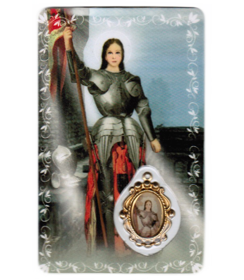 carte de prire Sainte Jeanne d'Arc