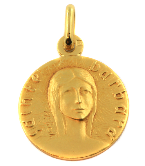Médaille de Saint Christophe - Plaqué Or - 18 mm