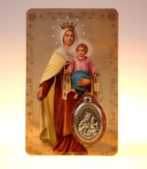 Carte de priere notre dame du mont carmel Cartes de prières